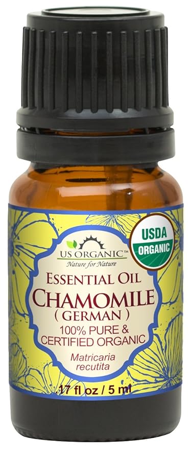 US Organic 100% Pure Blue Chamomile (German) Essential Oil - USDA Certified Organic, Steam