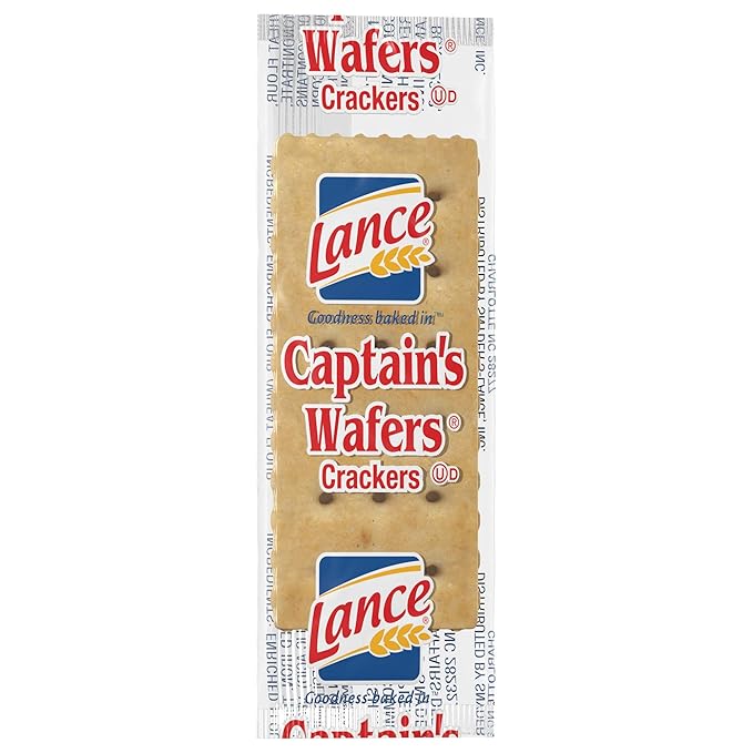 Lance Captain Wafers Original Flavor, Individual 2-Packs, 500 Packs Total, .23 Ounces Each