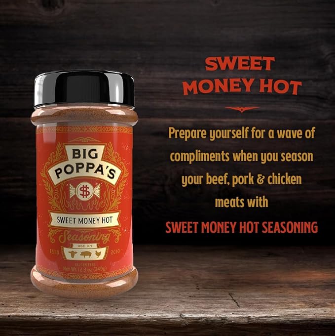 Big Poppa's Sweet Money Hot Seasoning — Irresistible Sweet & Spicy Blend with Jalapeno Powder