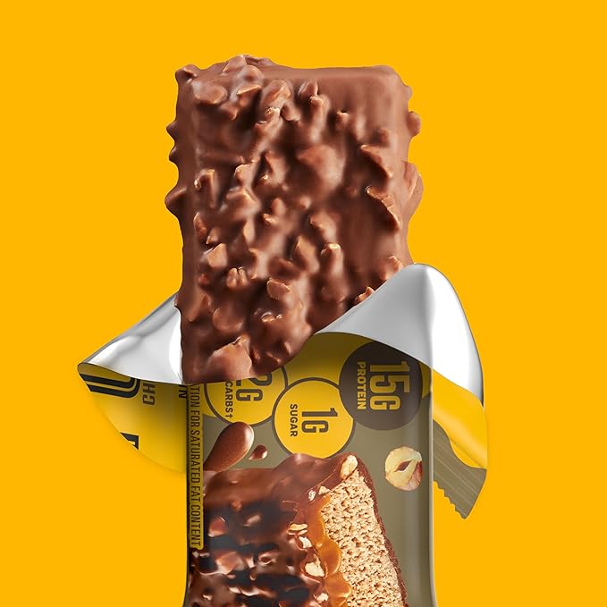 FULFIL Protein Snack Bars, Chocolate Hazelnut Flavored, Gluten Free with 15g Protein, Pantry