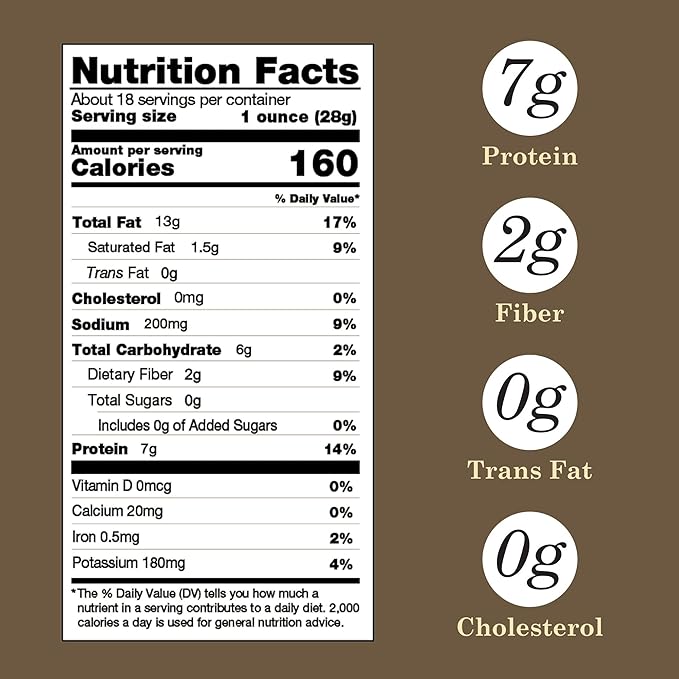 Virginia Diner - Salt and Vinegar Seasoned Extra Large Virgnia Peanuts 18oz in Resealable Can for