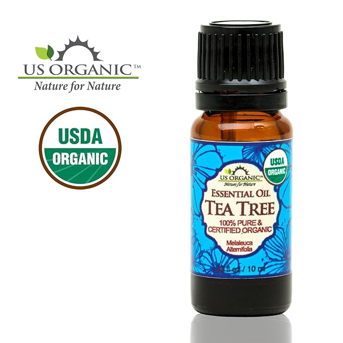 US Organic 100% Pure Tea Tree Essential Oil - USDA Certified Organic, Steam Distilled, Sourced from