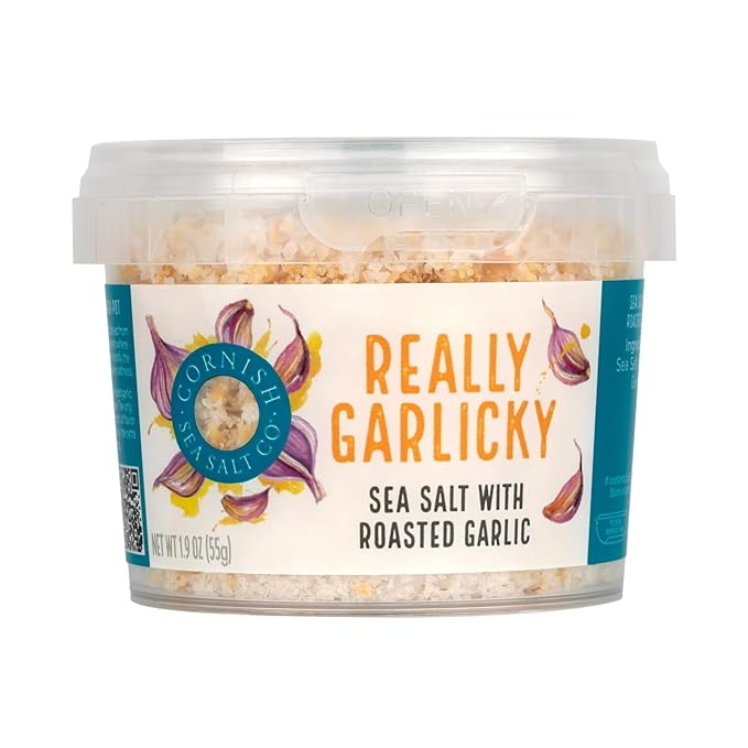 Cornish Sea Salt Really Garlicky Seasoning | Cooking & Hydration | Hand-Harvested in Celtic Waters