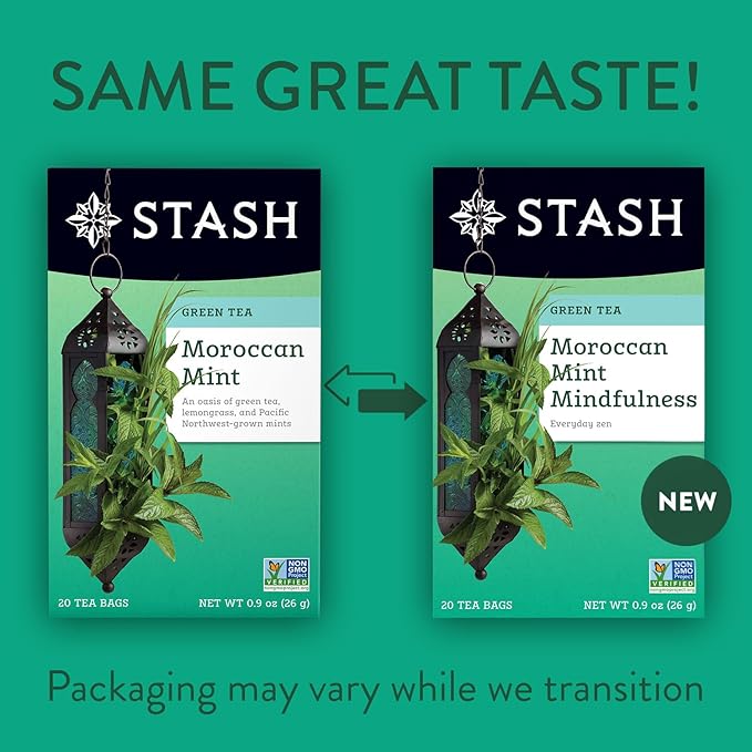 STASH Green Tea Variety Pack – Caffeinated, 6 Boxes of 18-20 Tea Bags Each – Pomegranate Raspberry