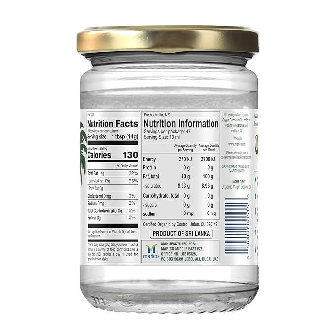 Parachute Naturalz Organic Virgin Coconut Oil | For Cooking, Hair, Body & Oil Pulling | Cold