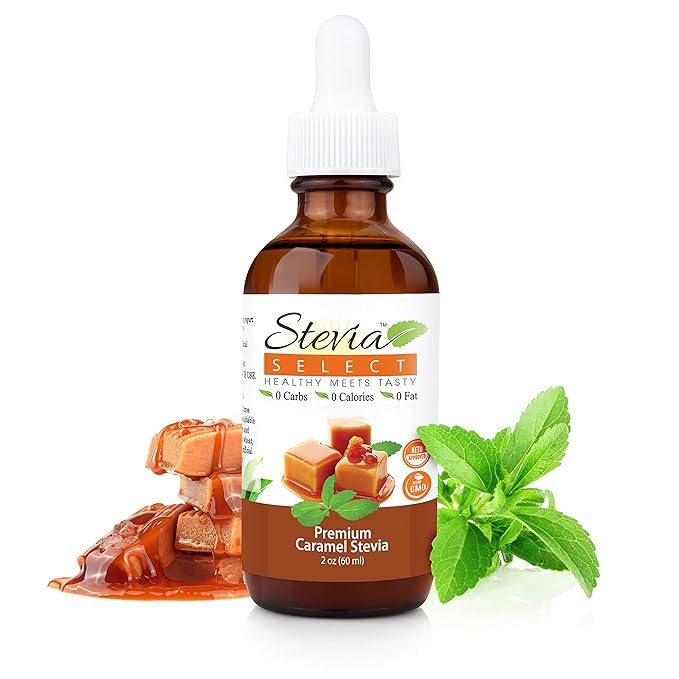 Stevia Select Caramel Flavored Liquid Stevia ??Zero Calorie Coffee, Tea, Drink & Baking Sweetener