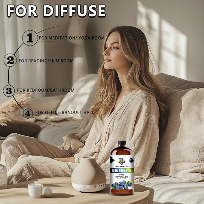 Blueberry Essential Oil (8 oz / 240 ml) ??Blueberry Oils for diffusers, humidifiers, Home Baths