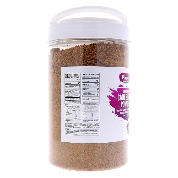 PARDESI Unrefined Cane Sugar Powder 3.08LB (1.4 KG) AKA Jaggery (Gur) I Shakkar Powder I Pure & Raw