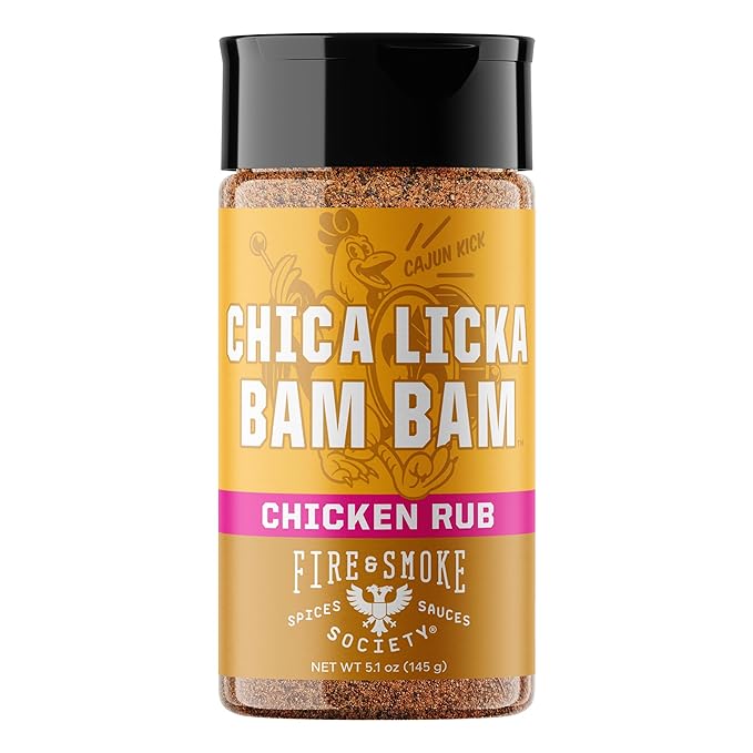 Fire & Smoke Society Chica Licka Bam Bam Chicken Seasoning | BBQ Seasonings and Rubs for Smoking