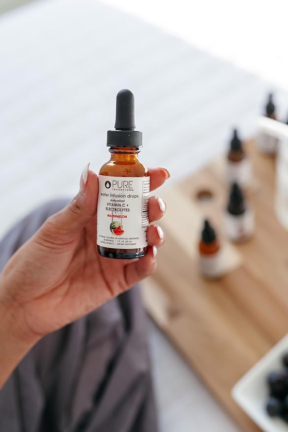 Pure Inventions - Watermelon Water Infusion Drops - Antioxidants, Vitamin C & Electrolytes - Health