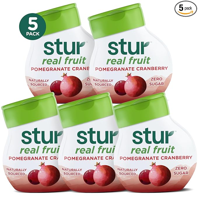 Stur Liquid Water Enhancer | Pomegranate Cranberry | Naturally Sweetened | High in Vitamin C &