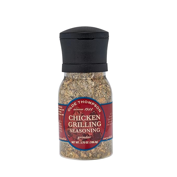 Olde Thompson Chicken Grilling Seasoning Grinder, Rosemary Spice Blend with a Hint of Citrus, 3.75