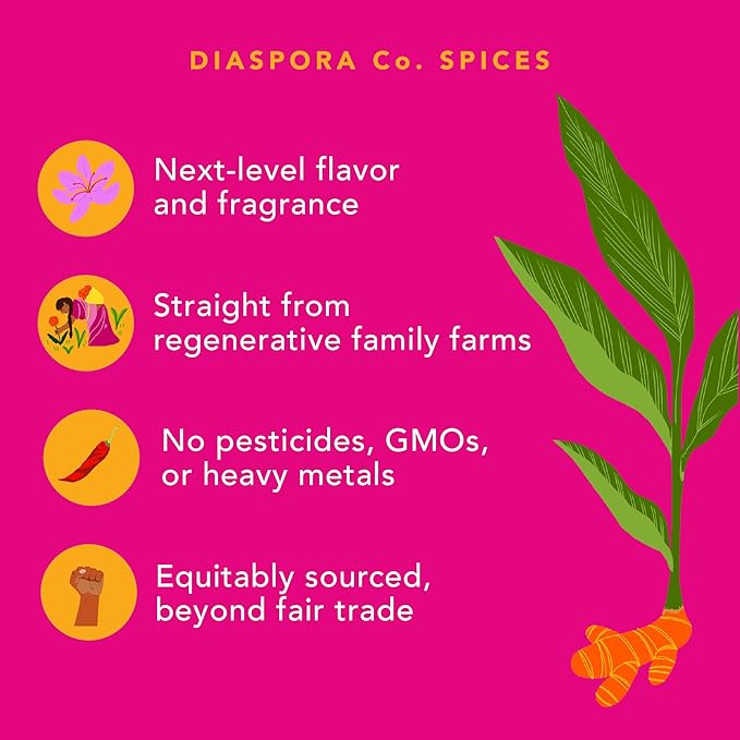 Diaspora Co. Golden Milk Spice Blend | For Lattes & Baking | Made with Fresh, Single-Origin Spices