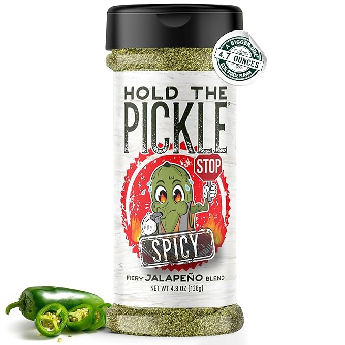 Hold The Pickle Spicy Dill Pickle Seasoning - Great for Popcorn, Organic Seasoning for Cooking