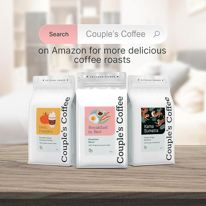 Couple?™s Coffee Ground Coffee | Gives Back to Military Families | Breakfast in Bed | Breakfast