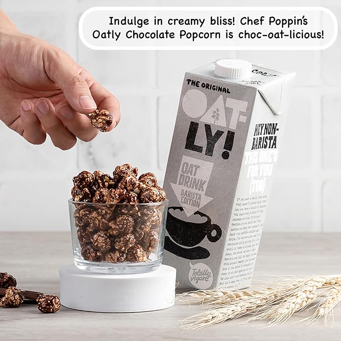 CHEF POPPIN Asian-Style Gourmet Flavored Popcorn, Non-GMO Corn, All Natural, Oatly's Oatmilk &