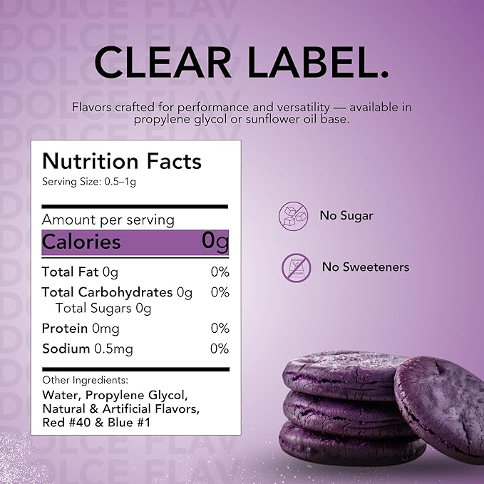 Dolce Flav Purple Ube Extract ??2 Ounce Water-Soluble Kosher, Sugar-Free, Concentrated Sweet Ube