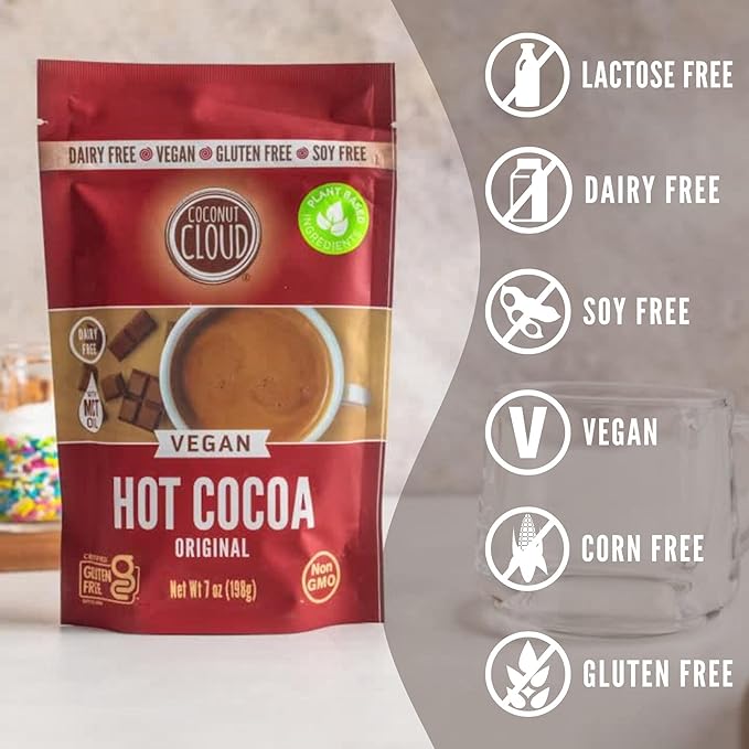 Coconut Cloud: Dairy-Free Instant Hot Cocoa Mix | Vegan, Natural, Delicious, Creamy Plant Based