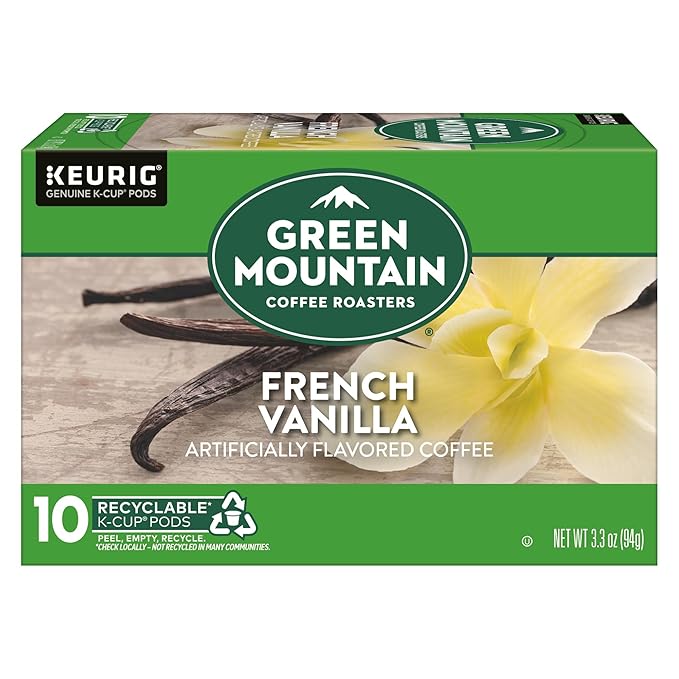 Green Mountain Coffee Roasters French Vanilla Keurig Single-Serve K-Cup pods, Light Roast Coffee