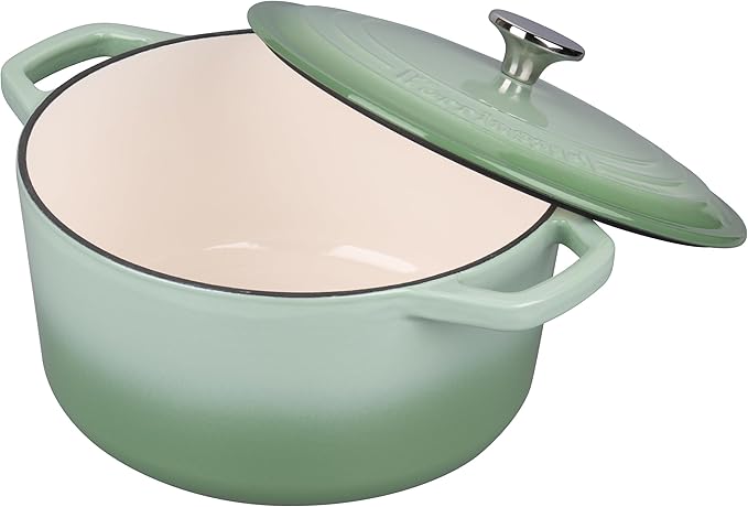 Enameled Cast Iron Dutch Oven Pot with Lid, for Bread Baking, Round Bread Oven- include Sourdough