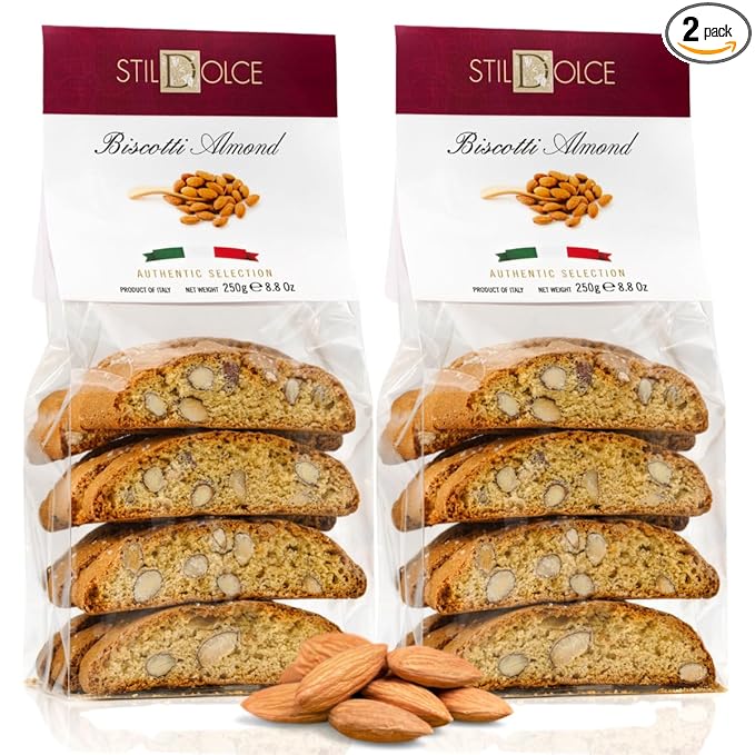 Stildolce Semi-Soft Original Almond Italian Biscotti Cookies | Made in Tuscany, Italy| Classic