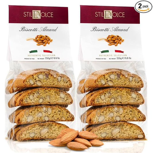 Stildolce Semi-Soft Original Almond Italian Biscotti Cookies | Made in Tuscany, Italy| Classic
