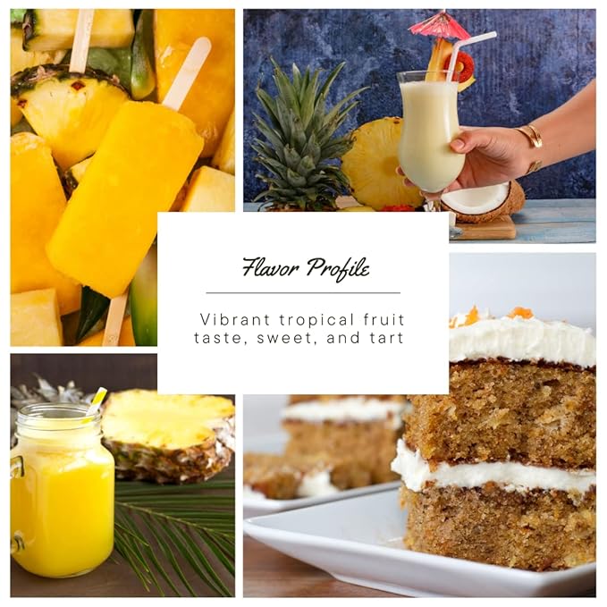 Native Vanilla - Pineapple Flavor - 4 Fl Oz - Pure Flavors and Extracts - Perfect for Cooking