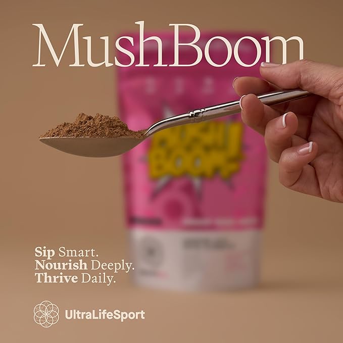 Ultra Life Sport - MushBoom Organic Mushroom Coffee Alternative Drink - 30 Servings 7 Mushroom