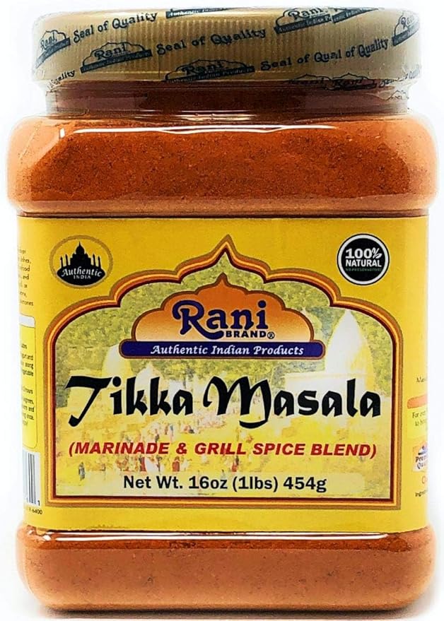 Rani Tikka Masala Indian 7-Spice Blend 16oz (1lb) 454g PET Jar, Pack of 6 ~ All Natural | Salt-Free