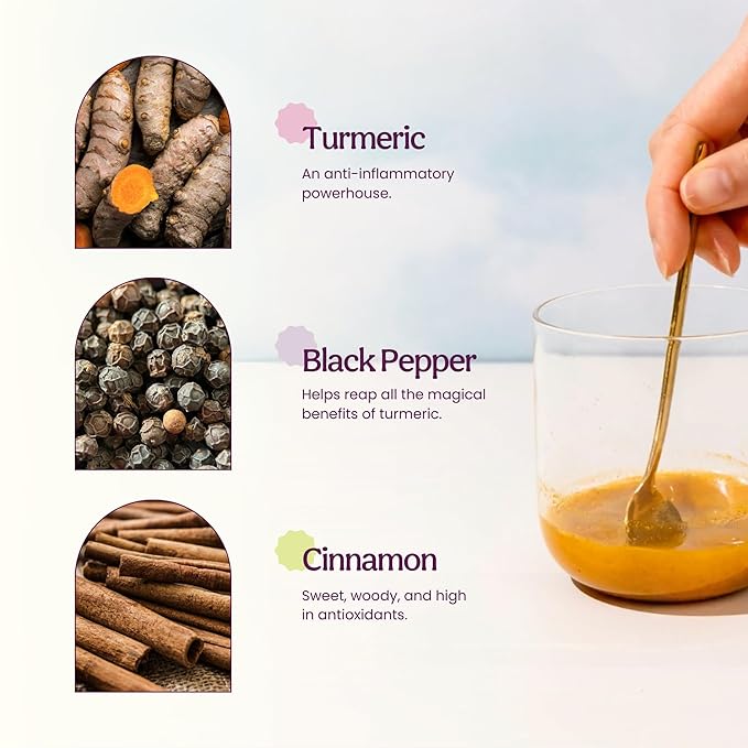 Blume Superfoods Latte - Turmeric Powder and Ginger Powder - Golden Milk, Cardamom, Ginger Root