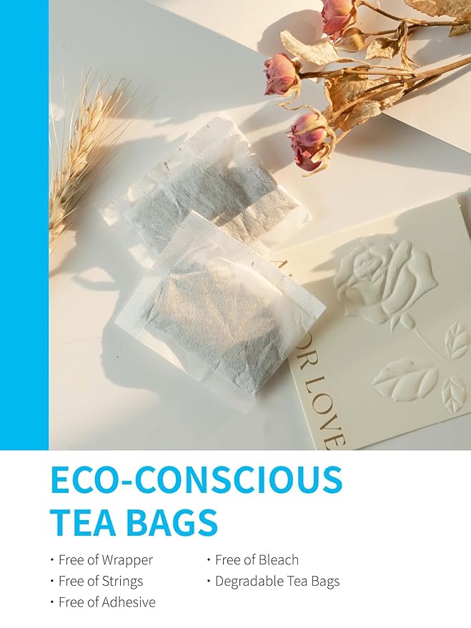 TeeLux Peppermint Tea Bags, Natural Peppermint Herbal Tea, Refreshing & Soothing Mint Tea, Caffeine