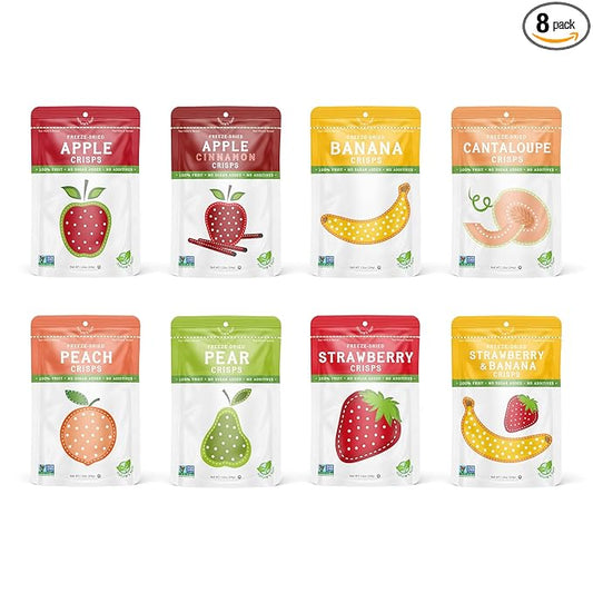 Nature?셲 Turn Freeze-Dried Fruit Snacks, Mega Variety, Pack of 8 (1.2 oz Each)