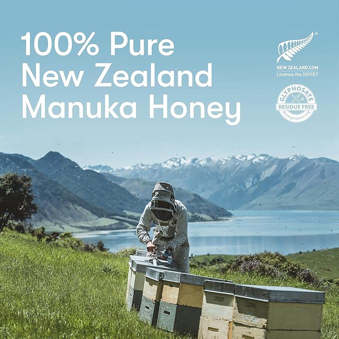 New Zealand Honey Co. Raw Manuka Honey UMF 10+ | MGO 263+, 8.8oz / 250g | Organic Medical Grade