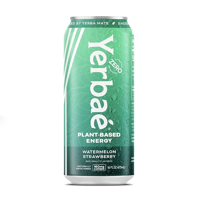 Yerbaé Watermelon Strawberry Functional Energy Drink - 0 Sugar, 0 Calories, 0 Carbs. Yerbae is