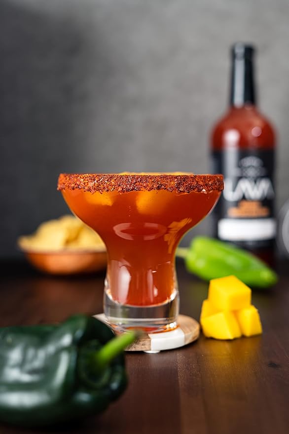 LAVA Premium Mango Michelada Mix Made With Real Mango Puree, Ancho Chile Peppers, New Mexico Chile