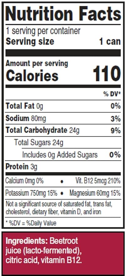 Juice Performer Beet Juice With Vitamin B12 - Natural Pre-Workout Beetroot Juice For Boosting
