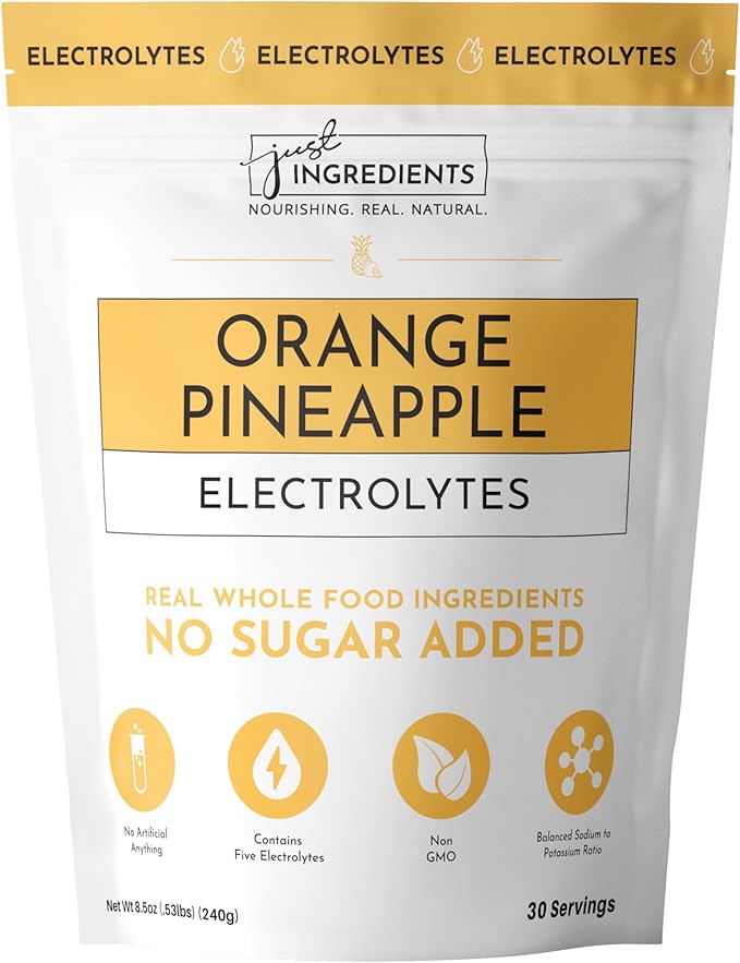 Orange Pineapple Electrolytes ??30?‘Serving Hydration Drink Mix with Coconut Water, Sea Salt, and