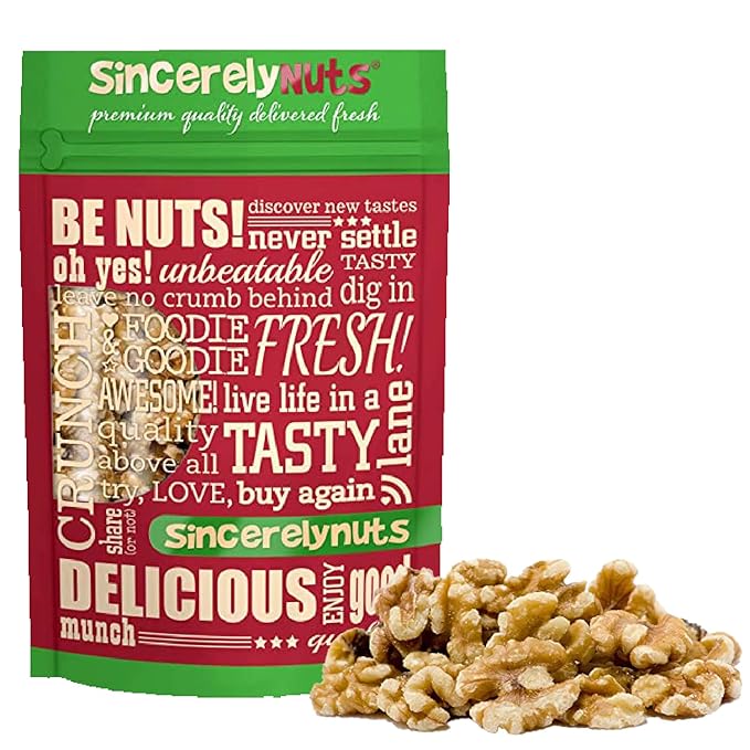Sincerely Nuts Raw Shelled Walnuts (5lb bag) | No Shell Walnut Halves and Pieces | Easy to Eat &