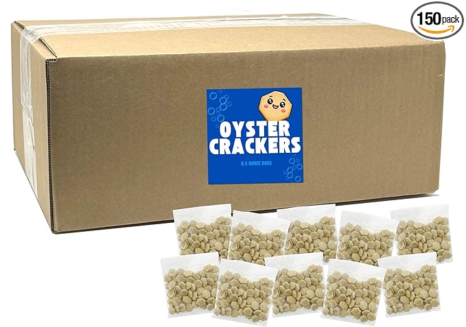 Oyster Crackers Individual Packages, Soup Crackers Oyster Crackers Bulk Pack of 150, Kosher Oyster