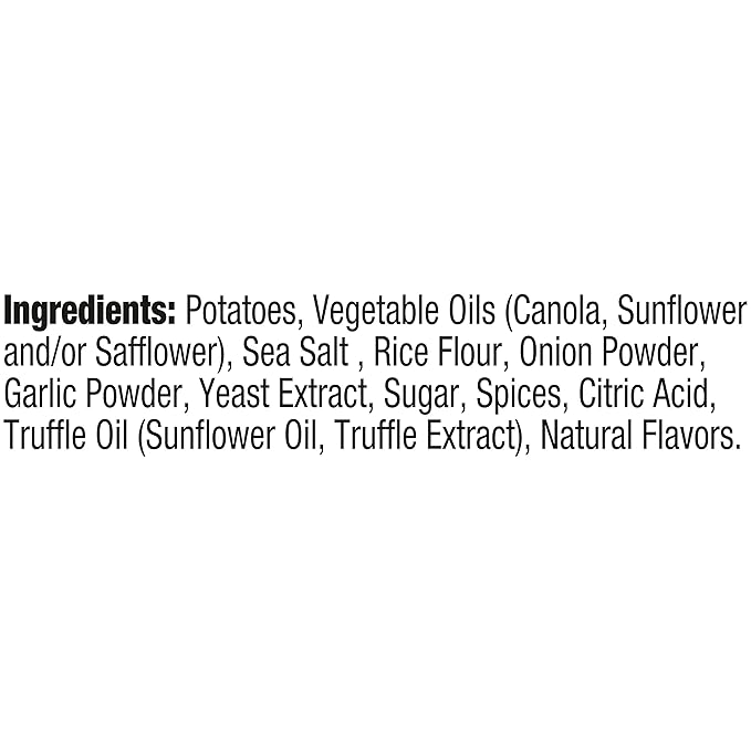Kettle Brand Potato Chips, Krinkle Cut, Truffle Oil & Sea Salt Kettle Chips, 7.5 Oz (Pack of 12)