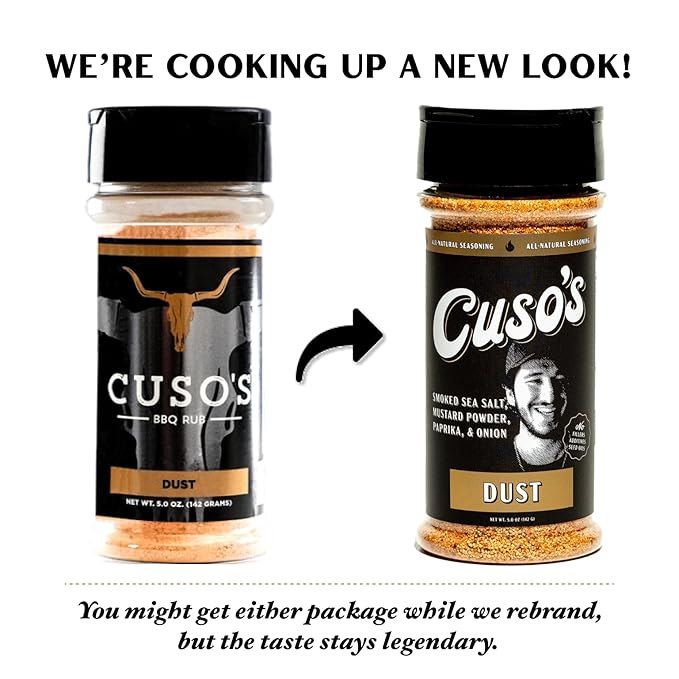 Cuso Cuts Dust BBQ Seasoning Rub - Steak Seasoning for Smoking, Grill. & Marinade - Spices for
