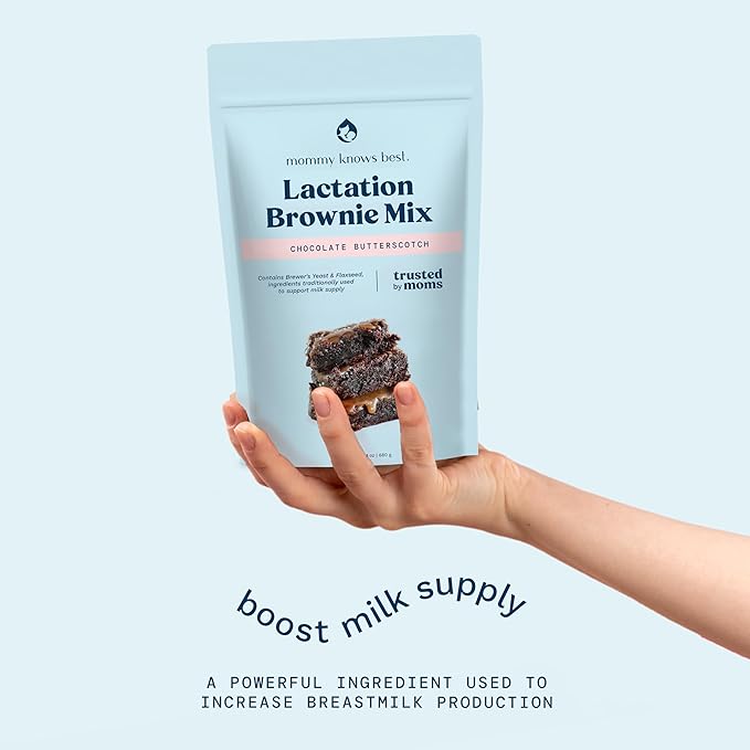 Lactation Cookies Mix - Chocolate Butterscotch Brownies Breastfeeding Cookie Supplement Support for