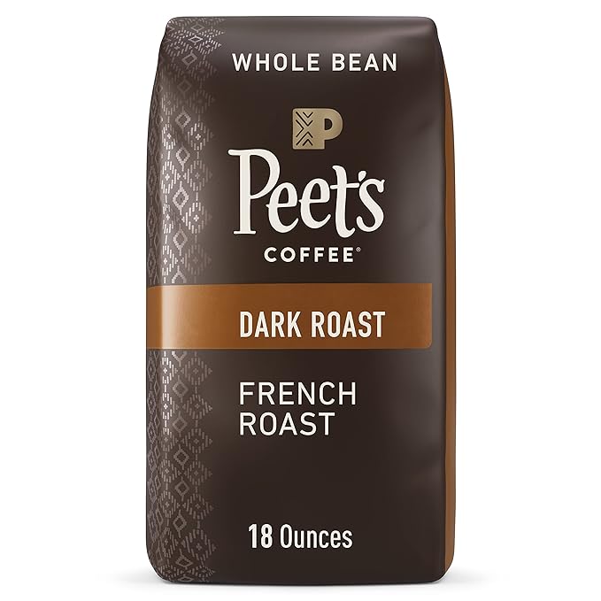 Peet's Coffee, Dark Roast Whole Bean Coffee - French Roast 18 Ounce Bag