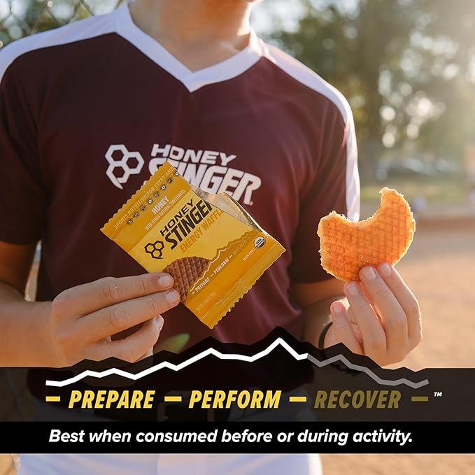 Honey Stinger Organic Honey Waffle, Energy Stroopwafel for Exercise, Endurance and Performance