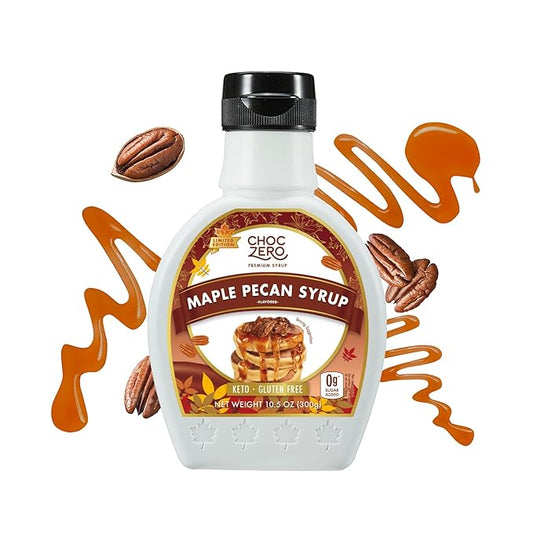 ChocZero Maple Pecan Syrup, Sugar Free, Low Carb, Sugar Alcohol Free, Gluten Free, No