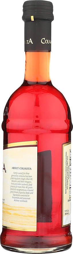 Colavita Red Wine Vinegar Red Wine Vinegar Pack of 2 Glass Bottle