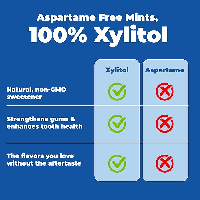 Epic 100% Xylitol Mints - Aspartame Free, Sugar Free - Fresh Fruit Flavored Mints, 1000 Pieces