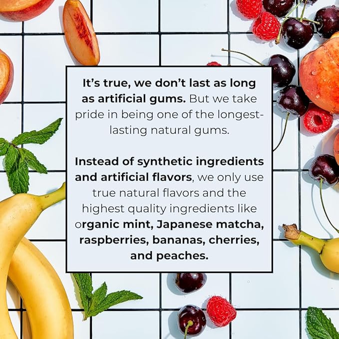 Refresh Gum, Xylitol, Natural, Sugar Free, Long Lasting, Plastic Free, Natural Flavors & Organic