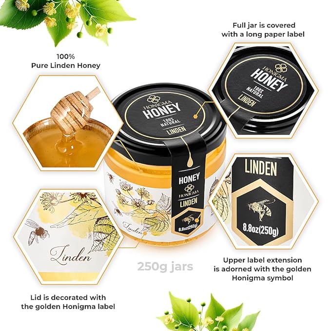 HONIGMA® Raw Honey | Exquisite Taste | 100% Pure | Unpasteurized | Unfiltered | Partially