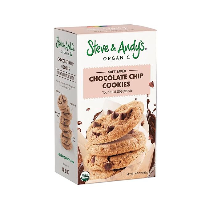 Steve & Andy?™s Deliciously Induldent Soft Bake Chocolate Chip Cookies ??Organic, Gluten Free